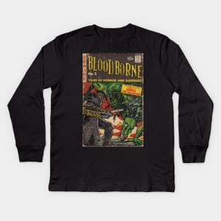 Bloodborne - comic cover fan art Kids Long Sleeve T-Shirt